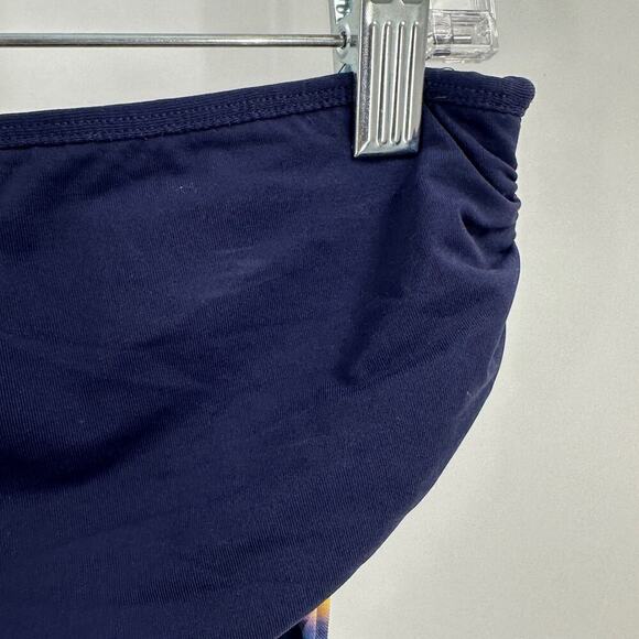 CALIA Blue Printed Full Coverage Overlap Classic Bikini Swim Bottom Size Medium - Picture 5 of 11